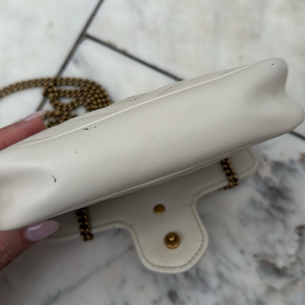 Gucci GG super mini in off white chevron - Picture 3 of 8